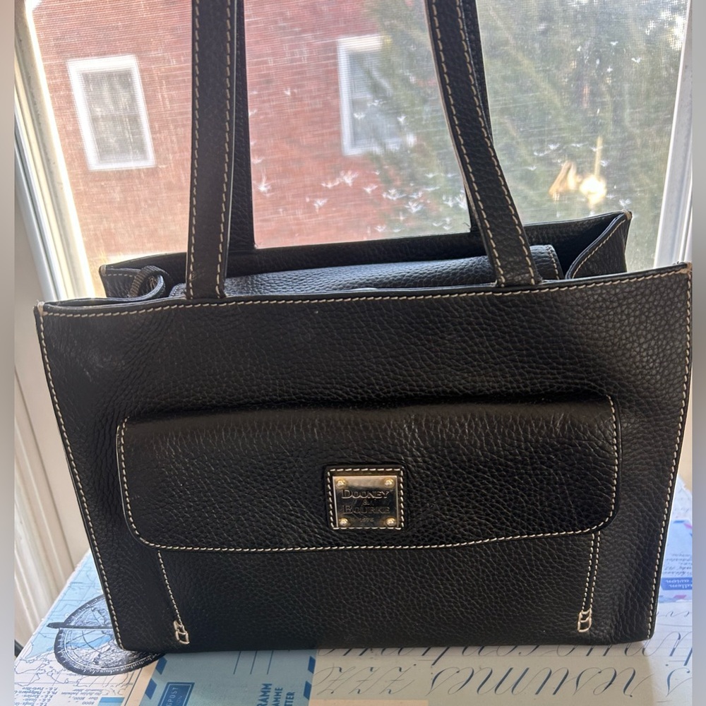 Dooney & Bourke Black Leather Bag - Picture 3 of 8
